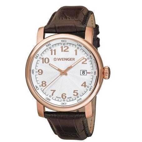 Image of Wenger Urban Classic IP rosa forgyldt stål quartz Herre ur, model 01.1041.118